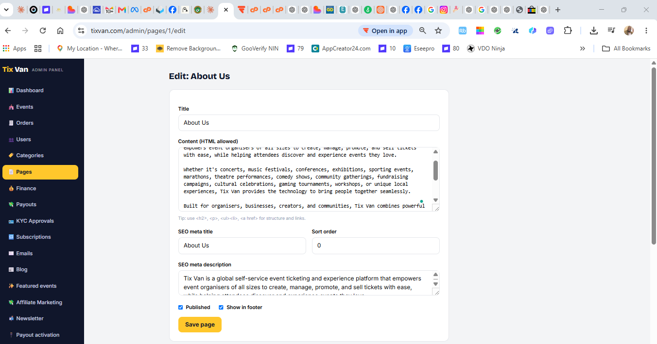 Your affiliate dashboard