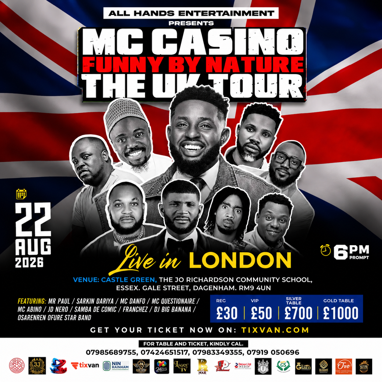 MC Casino Funny By Nature UK Tour